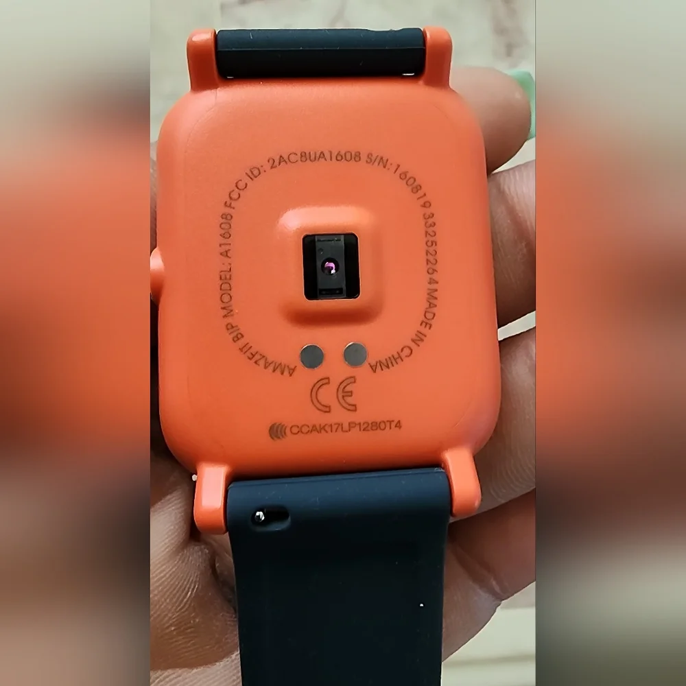 Black and Orange Smartwatch